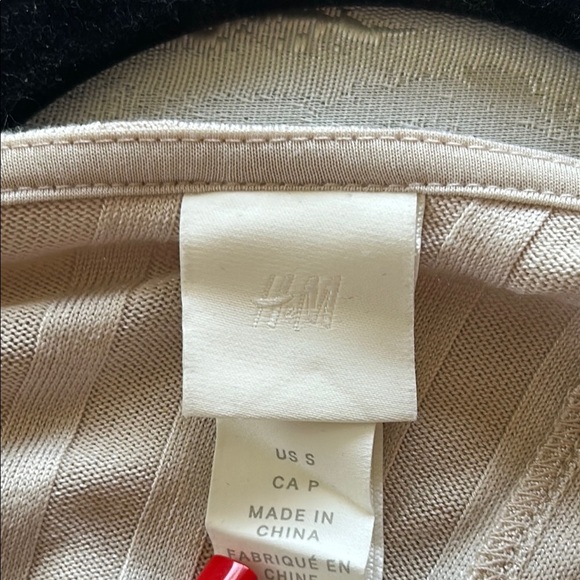 H&M Beige Ribbed Long Sleeve Blouse - Picture 5 of 14